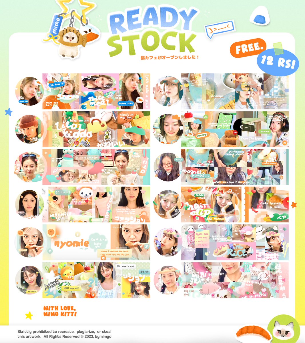 help repost! maaci ♥️

hari inyi mimo membawa 12 FREE LAYOUT RS!! di pesta #JemimaChicDay 🥧🥂 yuk ikut datang dan merayakan hari spesialnya Mima <a href="/puoemy/">‏۫</a> 🎂 :3

🍜 war by DM
🗯️ 19.11 WIB

tags. #zonauang #zonaba