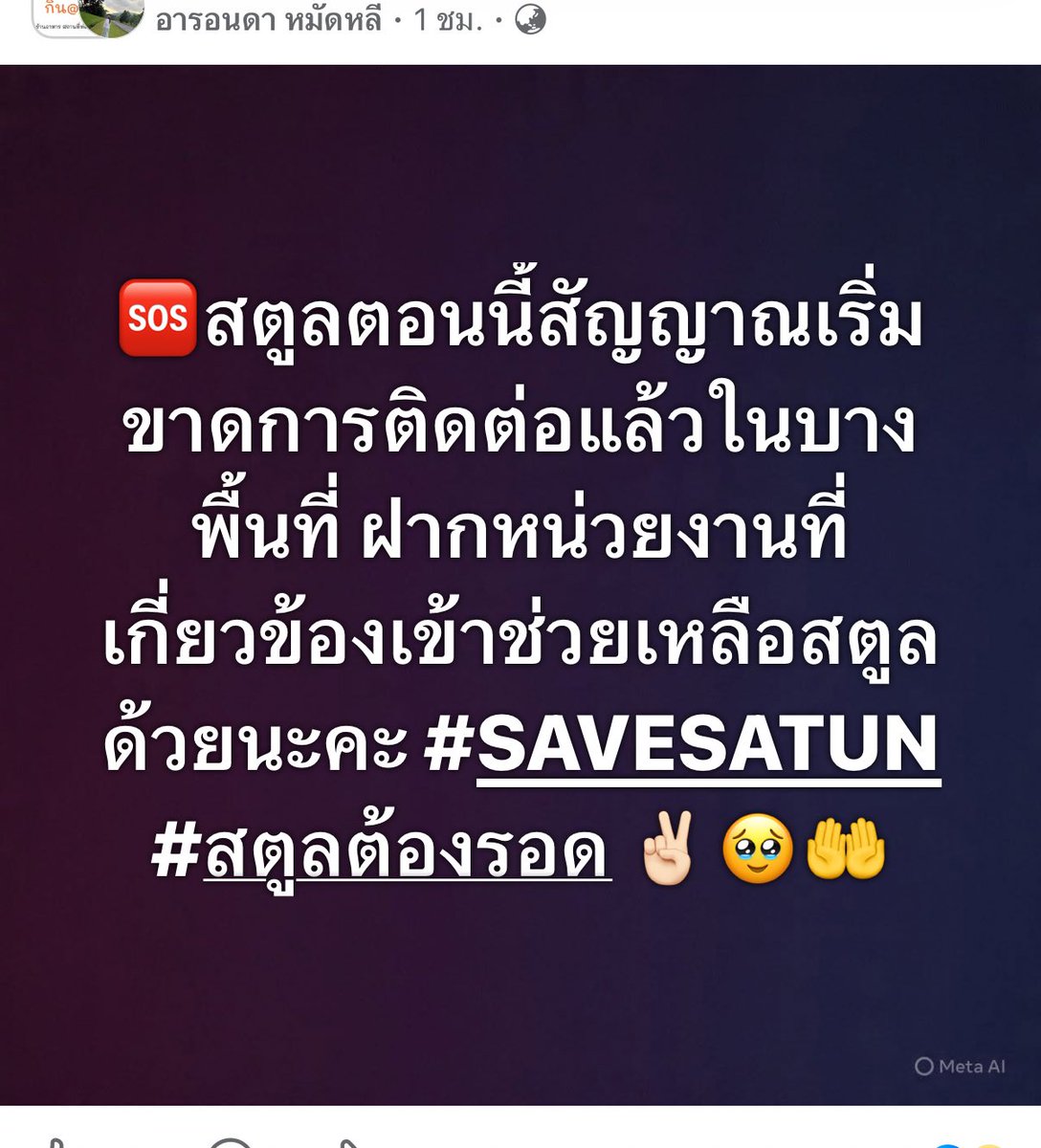 memamemory's tweet image. ฝากช่วย #น้ำท่วมสตูล และจังหวัดใกล้เคียงด้วยนะคะ #น้ำท่วมภาคใต้ ขอให้ #น้ำท่วมหาดใหญ่ ปลอดภัยนะคะ จะร้องแล้ว มันหนักไปหมด 🙏🏻🥹😭