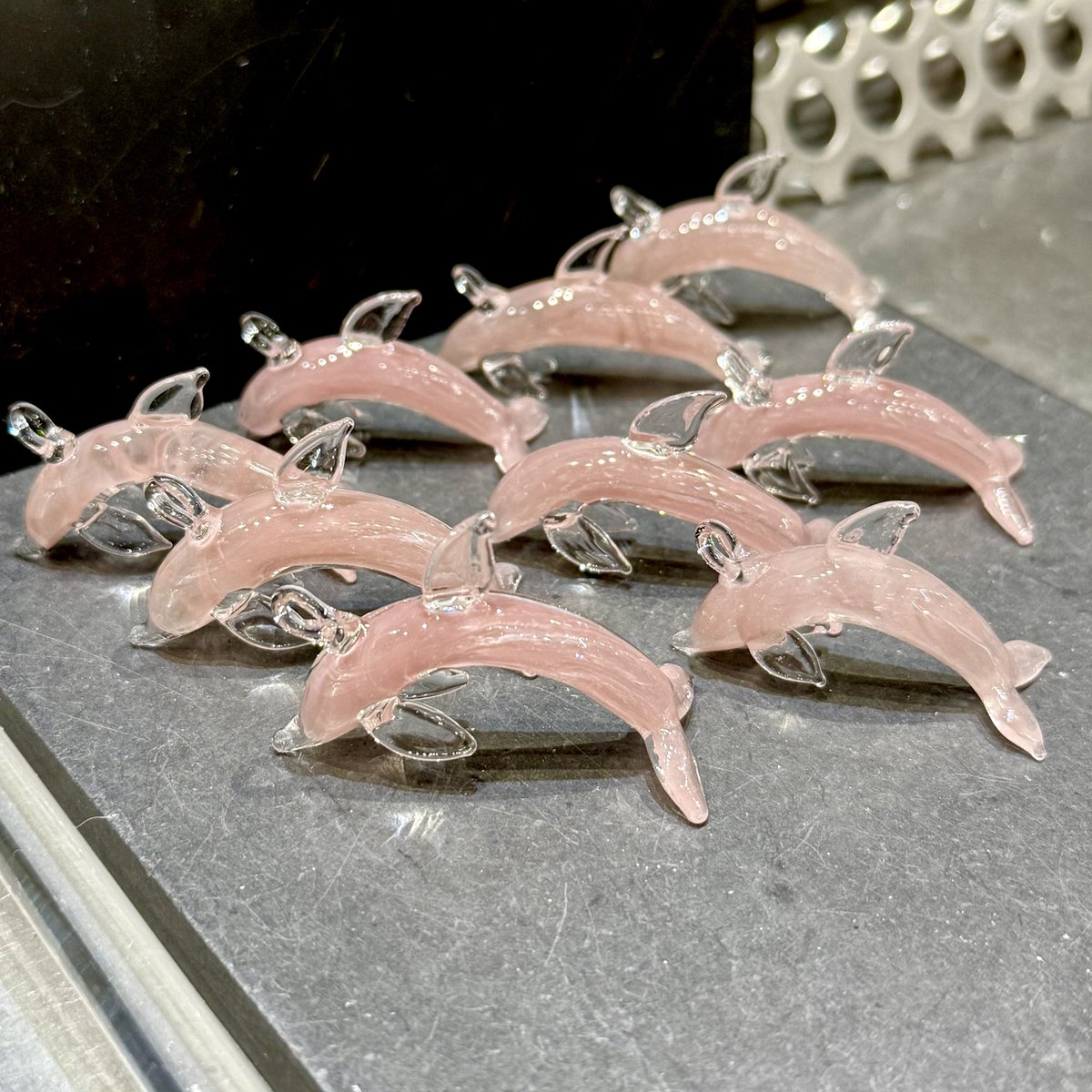 こんなんもあるよ🐬🏺🔮 #HASE硝子工房 #宇宙遊泳クリパ