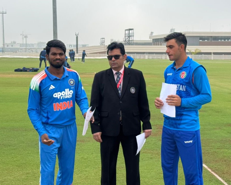 ACBofficials's tweet photo. 🚨 TOSS ALERT! 🚨

India B U19 won the toss and decided to bowl first against Afghanistan Future Stars. 👍

#FutureStats | #INDU19vAFGU19 https://t.co/gCzDdw0MXM