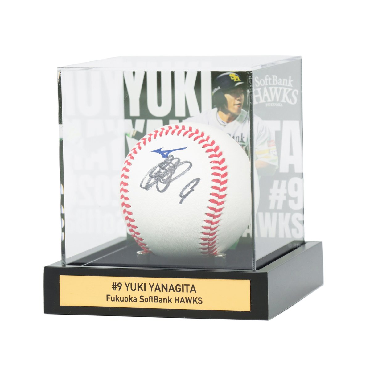 ◤グラフィック入り サインボールケース◢ 直筆サイン入りボールが台座