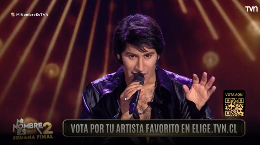 TVN's tweet image. ¡La voz argentina de Sandro que ha conmovido generaciones!

✨ Gran final de #MiNombreEsTVN este domingo 30 de diciembre 📷 🎤