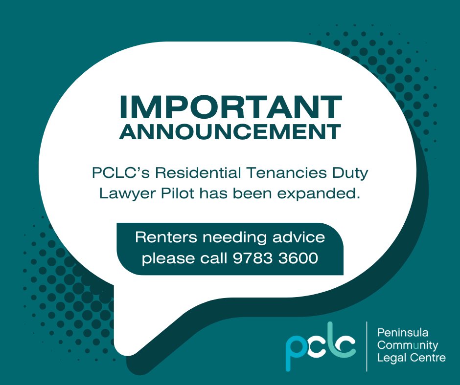 We’ve noticed a growing trend of compensation and bond matters (both for and against renters) during our collaboration with VCAT. So PCLC’s Residential Tenancies Duty Lawyer Pilot service has been expanded. Read about our work in VCAT (P 61&amp;62) vcat.vic.gov.au/media/550/down…
