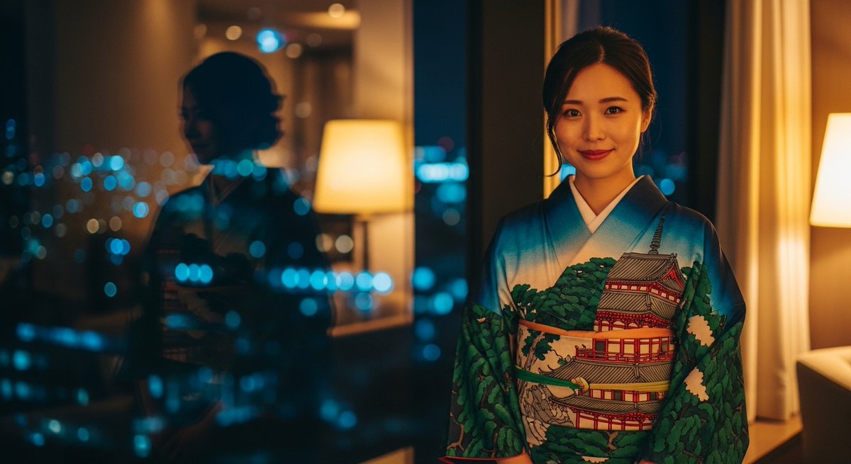 ApwzDFWdvs75800's tweet image. 都会の光と着物って、どうしてこんなに相性いいんだろう。日常の一瞬が映画のワンシーンみたいになる。こんな“夜の美しさ”をもっと届けるのでフォローお願いします✨