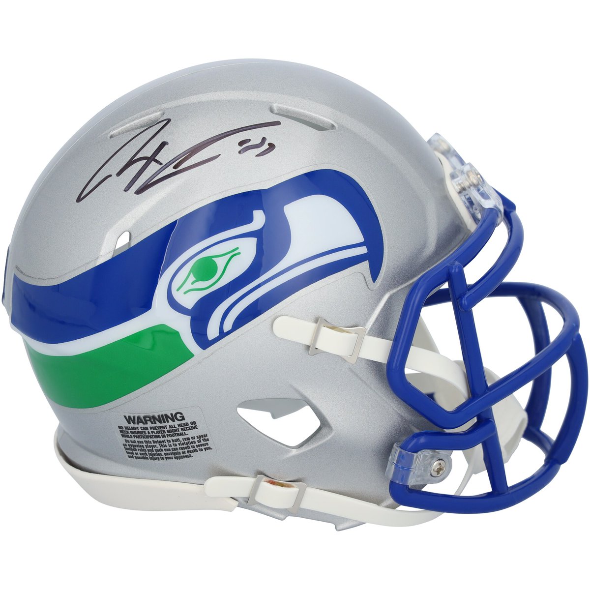 CollectingAll's tweet image. Jaxon Smith-Njigba Seattle Seahawks Autographed Riddell 1983-2001 Throwback Speed Mini Helmet: $112.99 👉CollectingAll.com👈 #SeattleSeahawks #JaxonSmithNjigba #AutographedMerchandise #SportsMemorabilia #ThrowbackHelmet
