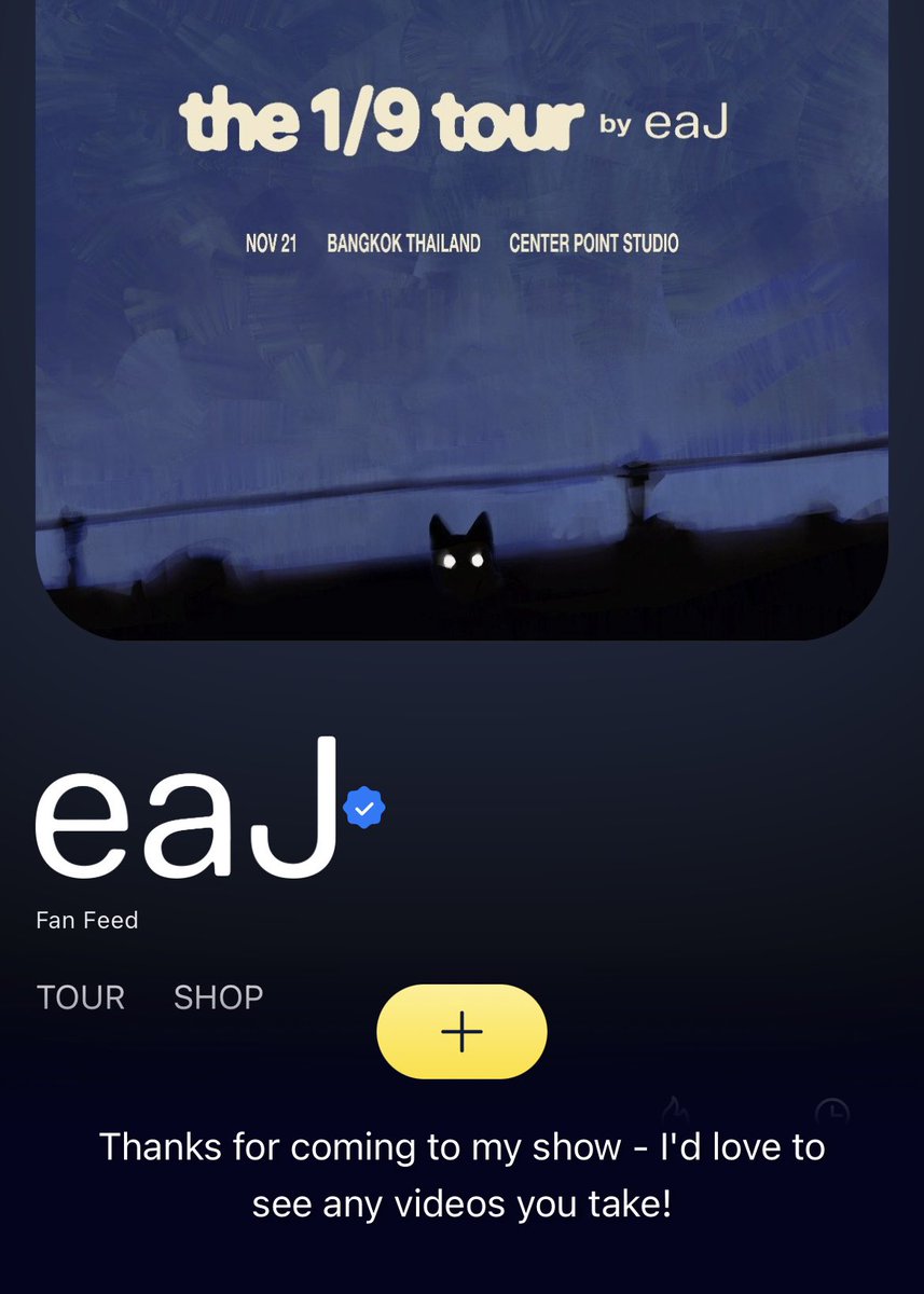 eaJCorner_TH's tweet image. “ ขอบคุณที่มาดูโชว์ของผมนะครับ - ผมอยากเห็นคลิปอะไรก็ได้ที่พวกคุณถ่ายไว้ครับ! ”
#eaJLiveInBANGKOK2025

จาร์ไทยทุกท่าน ได้เวลาเฉิดฉายแล้วค่ะ 😉
🐈‍⬛ eaj.fanvids.io/thailand2025

พี่ #eaJ เปิดรับคลิปที่ถ่ายใน The 1/9 Tour in Bangkok เพียง 72 ชั่วโมงเท่านั้น ต้องเร่งมือแล้วนะคะ! 👨‍🍳