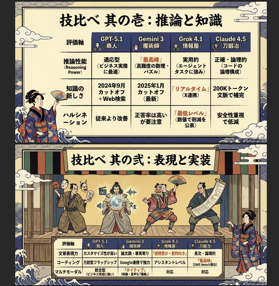 MLB_Connection's tweet image. notebookLM 浮世絵