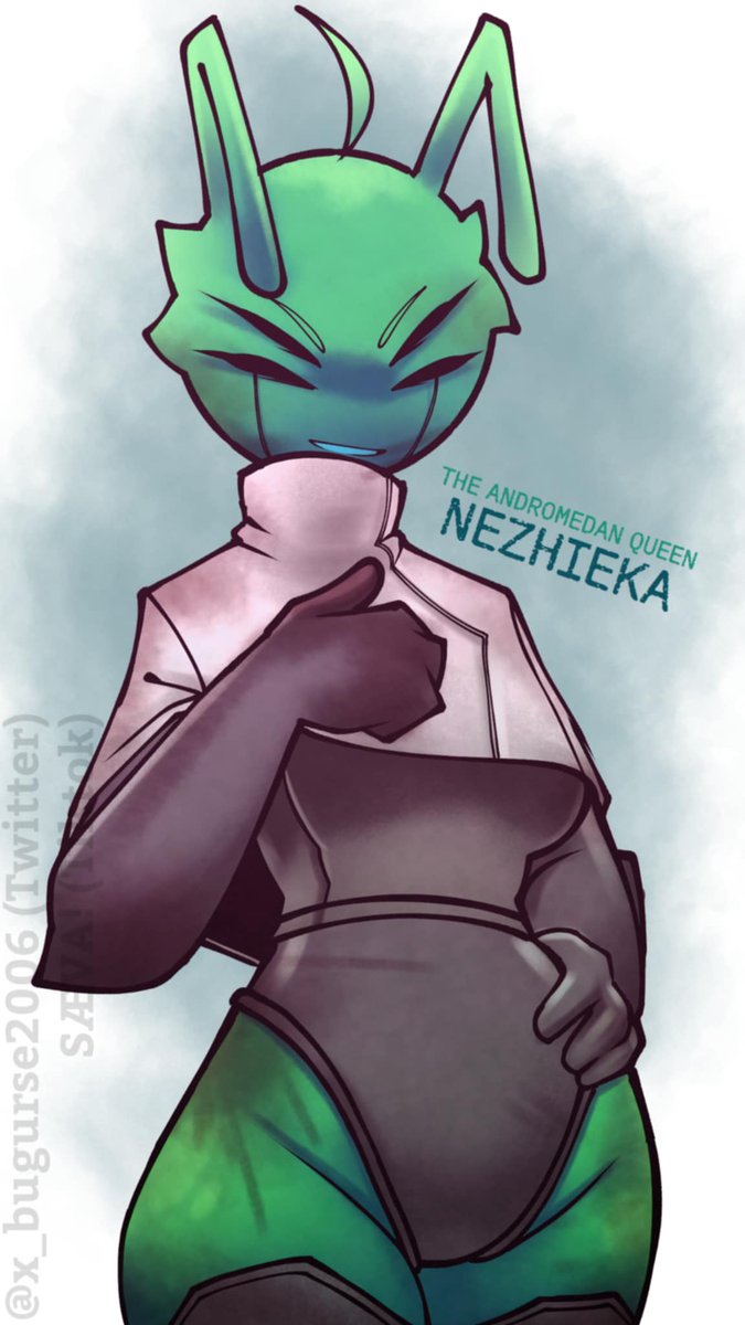 x_bugurse2006's tweet photo. Nezhieka, queen of the Andromedans. https://t.co/hURsXph5kR