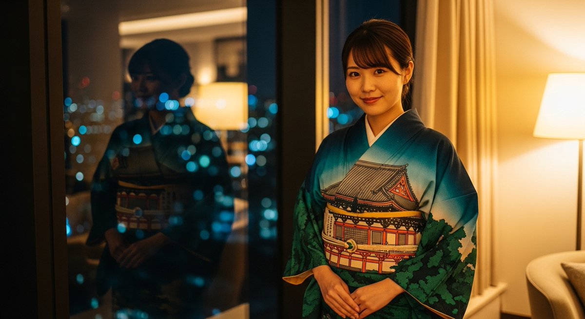 ApwzDFWdvs75800's tweet image. 静かな夜に灯る明かりと、そっと佇む着物姿。喧騒の外側でふっと息ができる瞬間。こういう“余白の美”もっと発信するのでフォローしてくれると嬉しい🕯