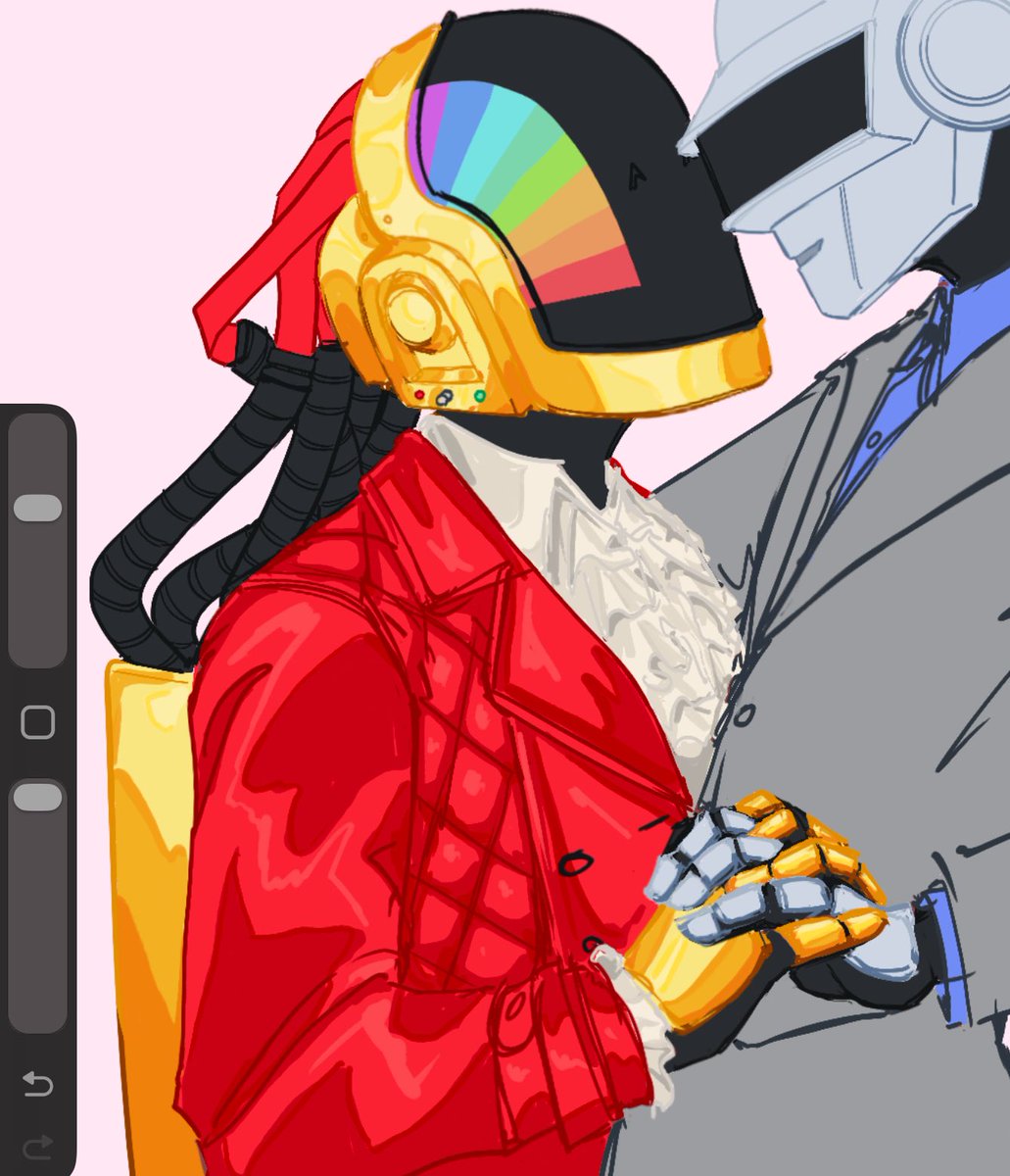 h0rny_ch3rry's tweet image. simple shading before rendering~ #daftpunk #daftpunkfanart #daftslash
