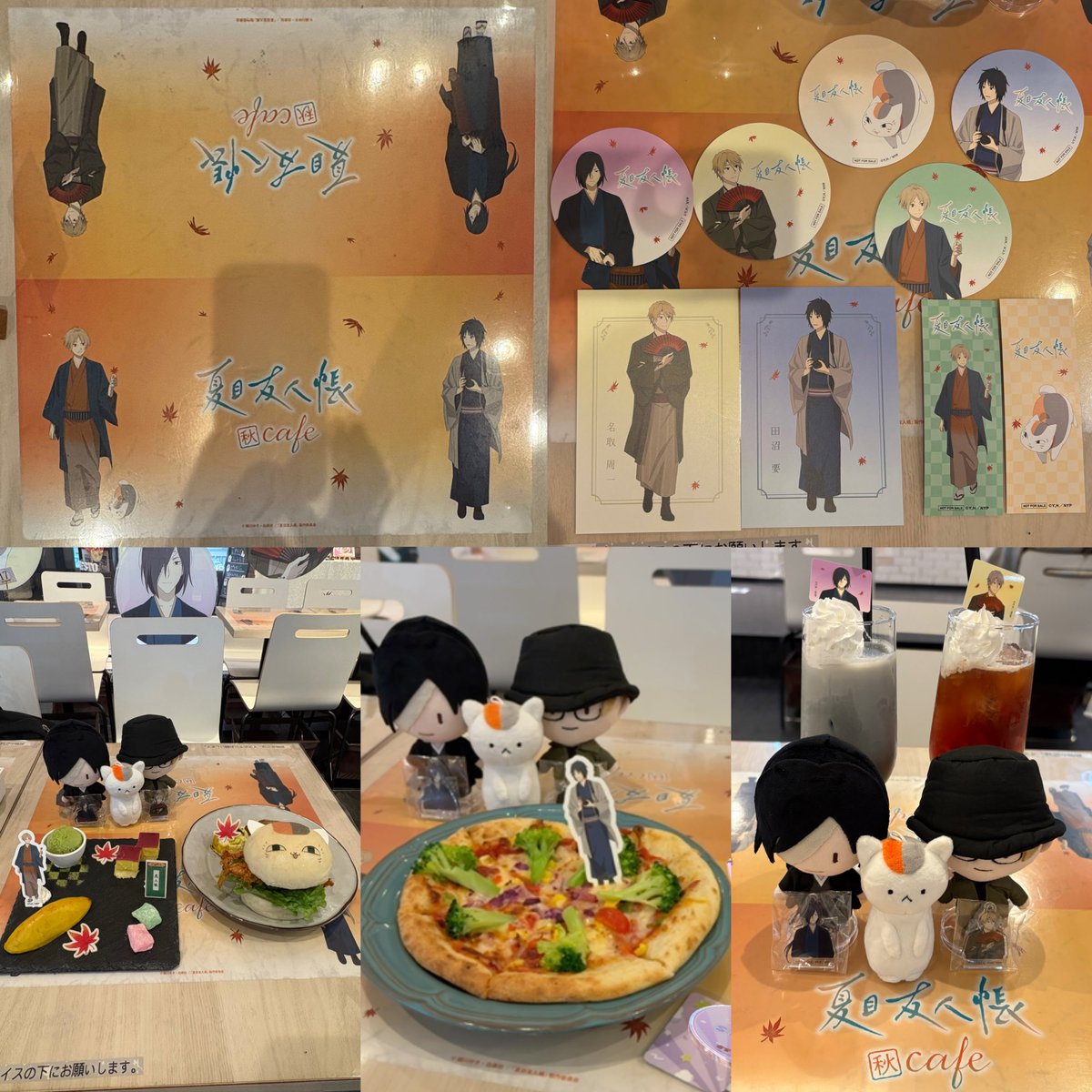 夏目友人帳 × and GALLERY コラボカフェ に行ってきたよ✨️ 店内に