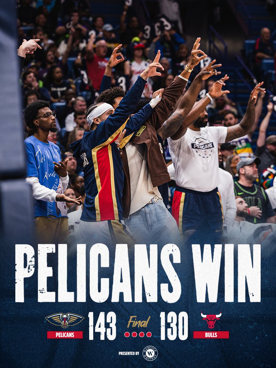 Dub in the SKC!

#Pelicans | @HancockWhitney 