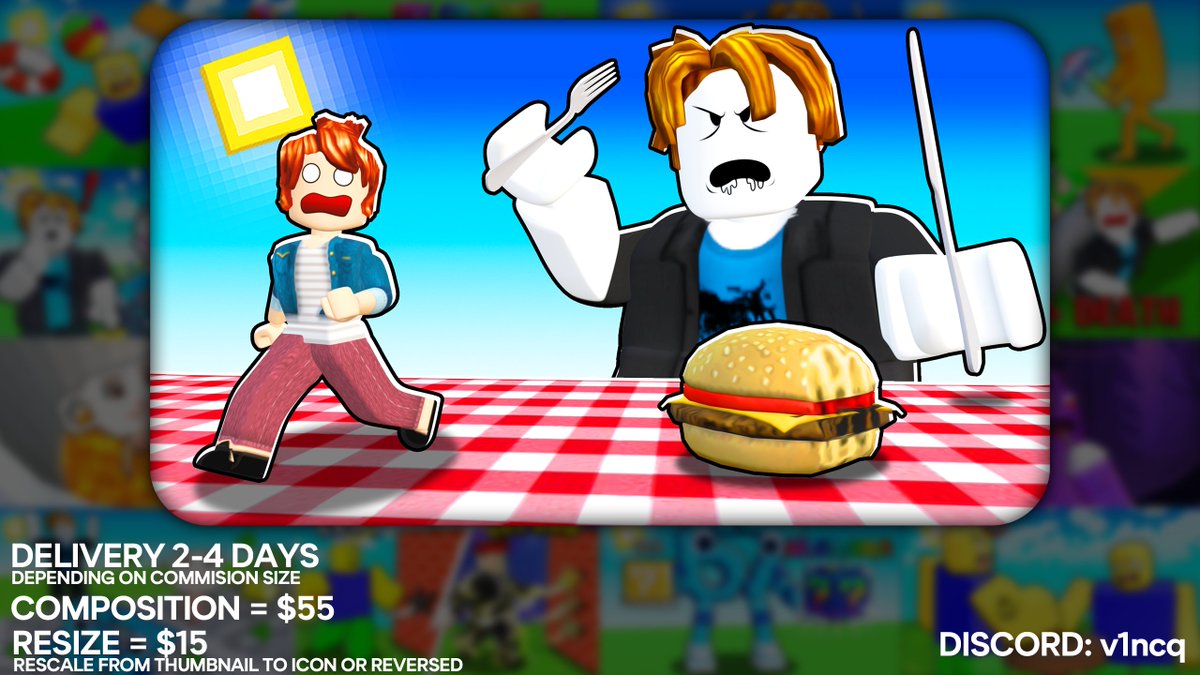 Roblox_V1ncq's tweet image. Recent Roblox Thumbnail i made for a client.

Want your CTR boosted? Shoot me a DM on Discord: v1ncq

❤️&amp;amp;🔁 = Appreciated!
#Roblox #RobloxArt #RobloxDev