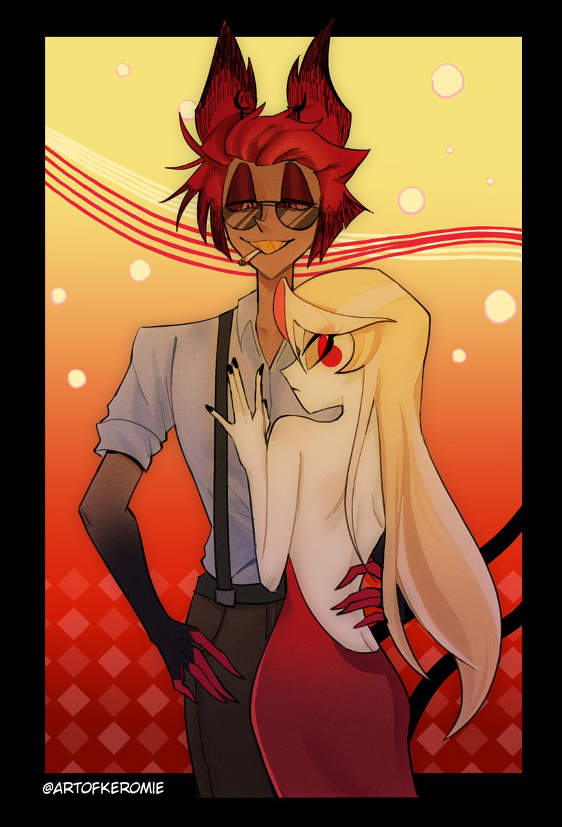 ArtOfKeromie's tweet image. Party 🌈❤️🦌 
#charlastor #radiobelle #hazbinhotelfanart #hazbinhotel