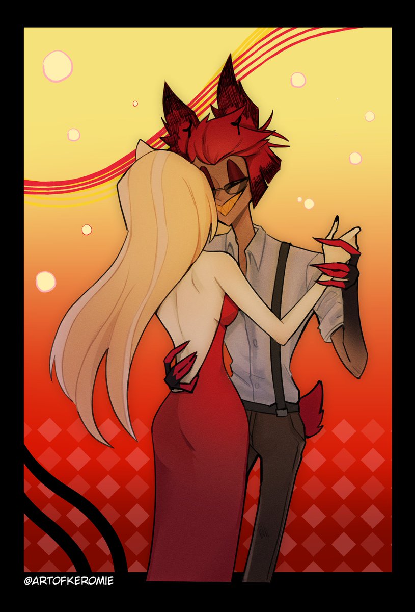 ArtOfKeromie's tweet image. Party 🌈❤️🦌 
#charlastor #radiobelle #hazbinhotelfanart #hazbinhotel