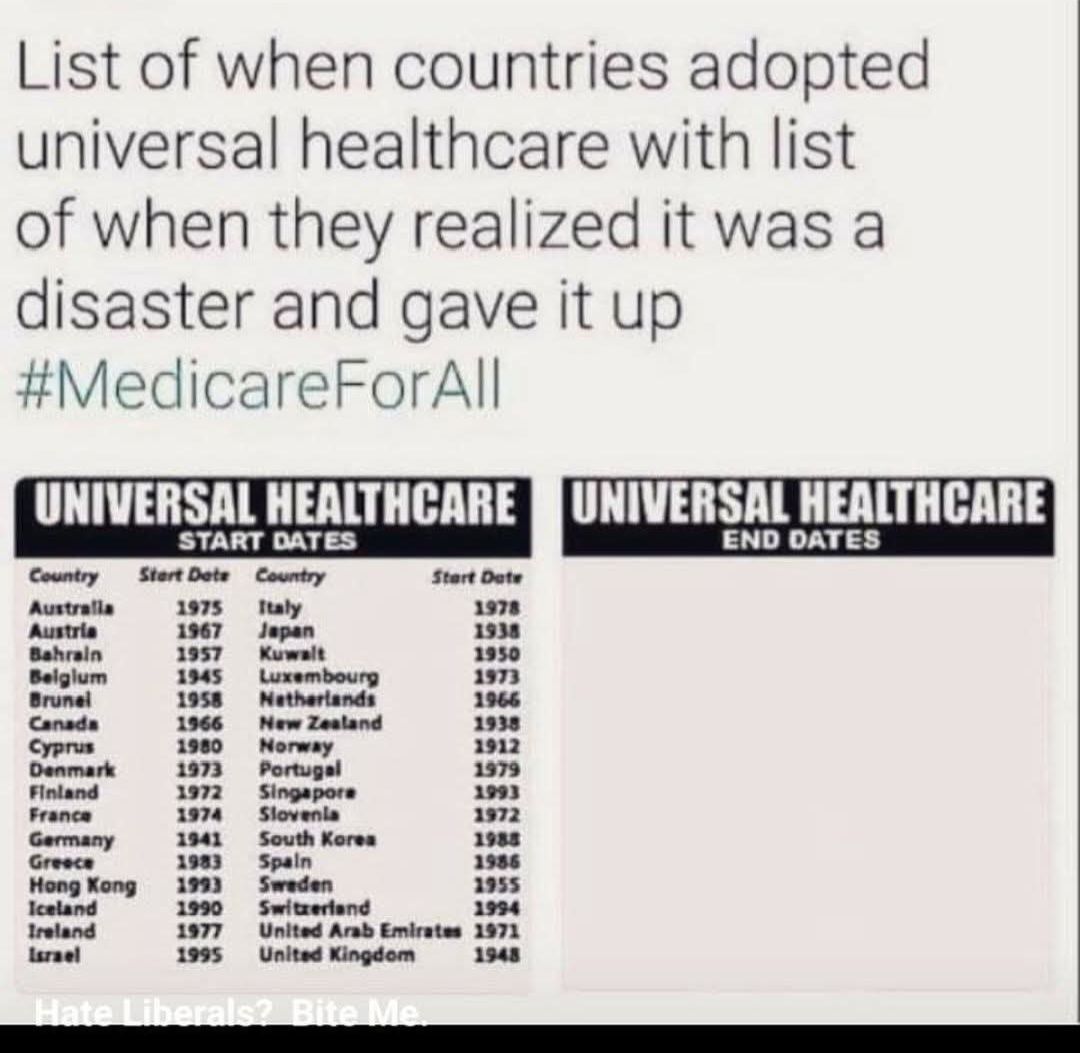 CdnFreethinker's tweet image. #MedicareForAll