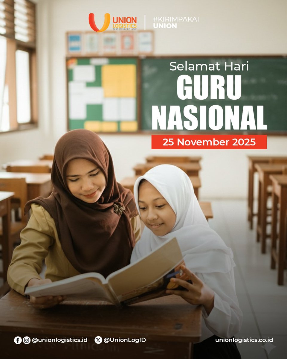 UnionLogID's tweet image. Hari ini, kami menghormati para guru yang tanpa lelah “mengirimkan” ilmu, nilai, dan harapan kepada setiap generasi.

Mereka adalah kurir masa depan, mengantarkan pengetahuan ke tujuan yang paling penting, yaitu hati dan pikiran anak bangsa.