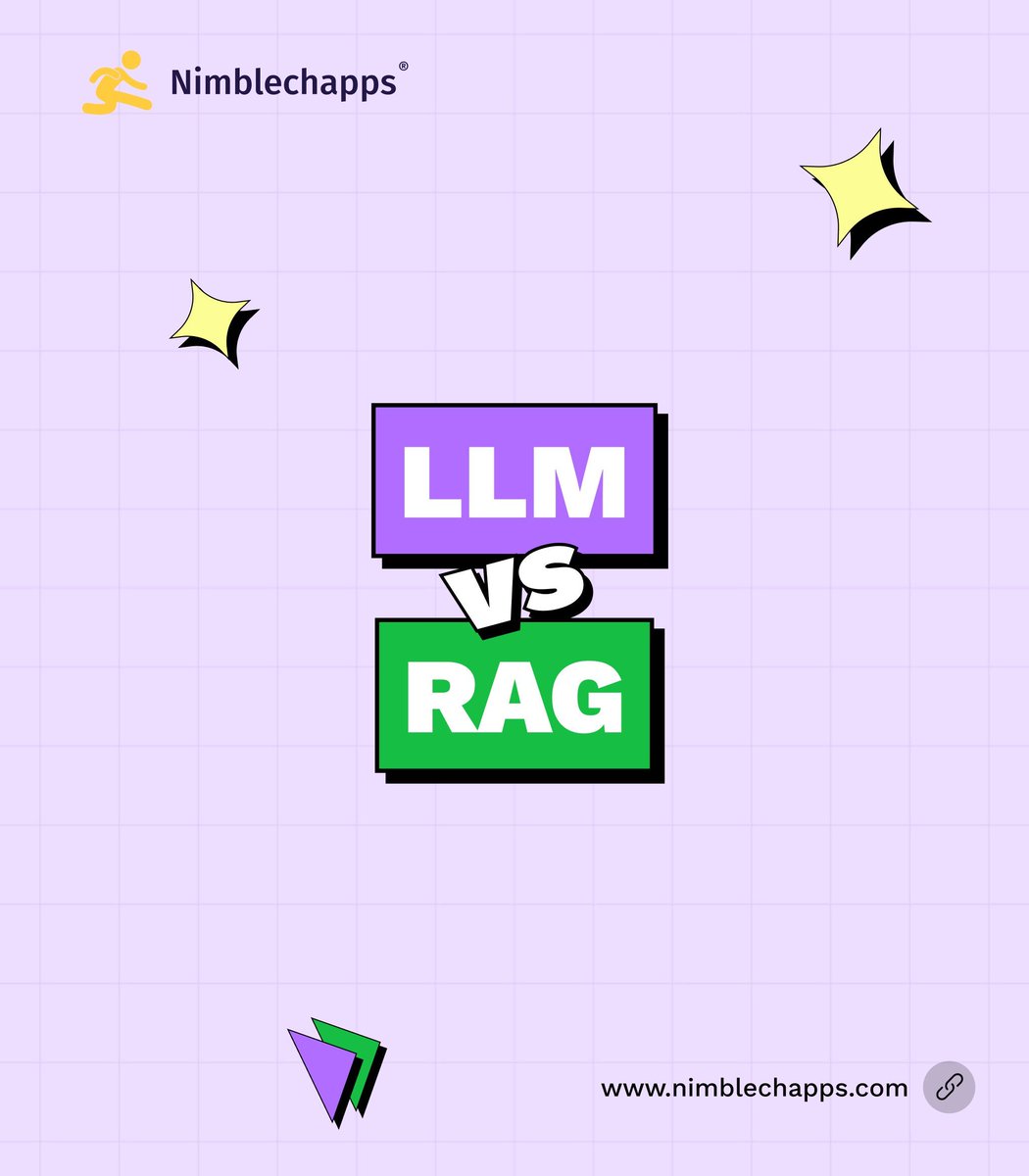 Nimblechapps's tweet image. 🧠 LLM or RAG — which drives your AI? 🤔

LLM = pre-trained model generating from learned data.
RAG = combines LLMs with real-time retrieval for factual accuracy.

One thinks, the other verifies.

Which one are you building with? 👇

#AI #LLM #RAG #TechExplained #Nimblechapps