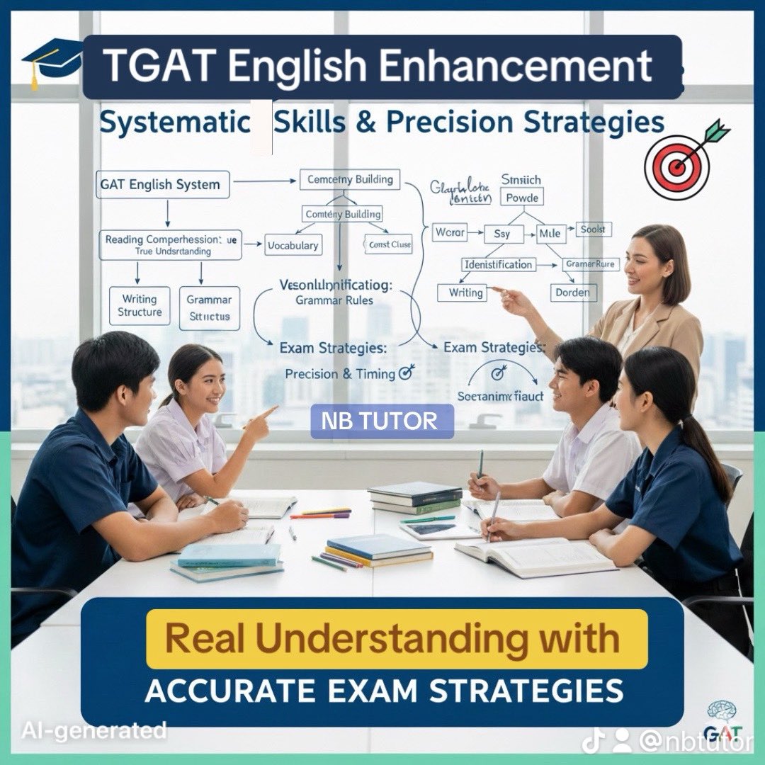 TutorNb's tweet image. เสริมทักษะ TGAT Eng อย่างเป็นระบบ
เน้นความเข้าใจจริง พร้อมกลยุทธ์ทำข้อสอบอย่างแม่นยำ 🎯
#TGATEnglish #ติวTGAT #ติวอังกฤษ #Dek68 #EntranceExam #ติวเตอร์ #หาติวเตอร์ #รับสอนภาษาอังกฤษ #รับสอนพิเศษ #ภาษาอังกฤษ #เรียนภาษาอังกฤษ #ติวสอบ #ครู #สอนพิเศษ #เรียนพิเศษ #dek69 #dek67 #รับติว