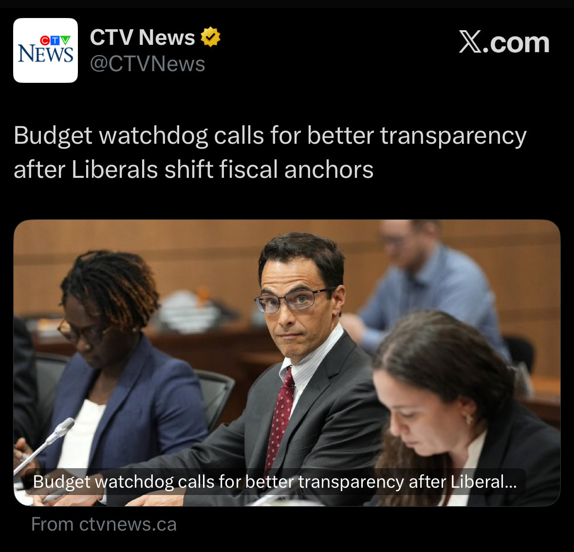 Jason Jacques is a hero.

“The budget officer compared Ottawa’s current setup to his 17-year-old son deciding what his homework assignment should be and then marking it himself.”

At least one person isn’t fooled by Mark Carney’s fiscal nonsense.