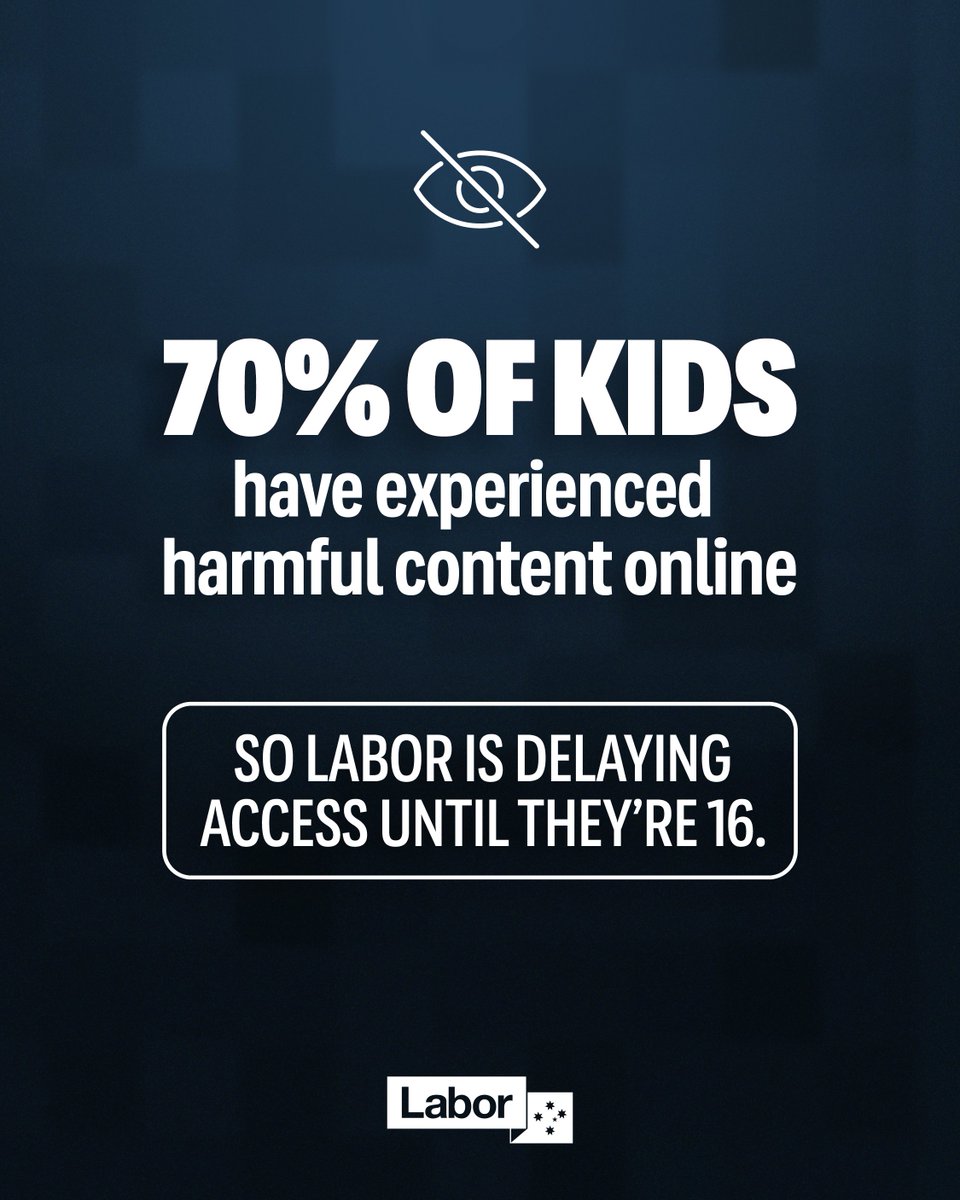 AustralianLabor's tweet image. This will give kids a break from the harms of social media, and give parents peace of mind.