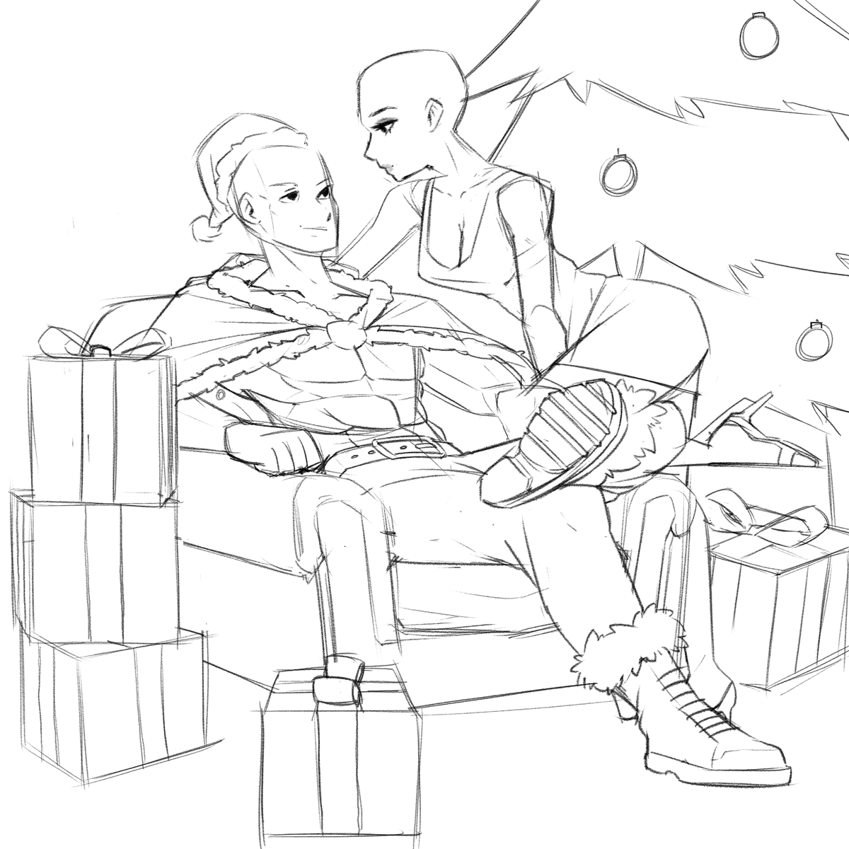 KanarkArt's tweet photo. c0ld season outside, warm + spicy Christmas YCH inside๐
#christmast #comissionsopen https://t.co/bvfgy3YXDo