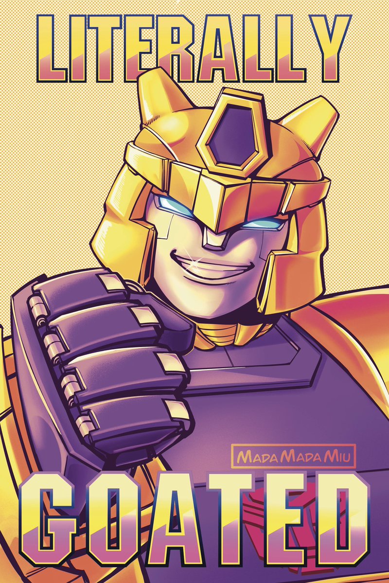mada_mada_miu's tweet image. Literally Goated
#transformerscyberworld