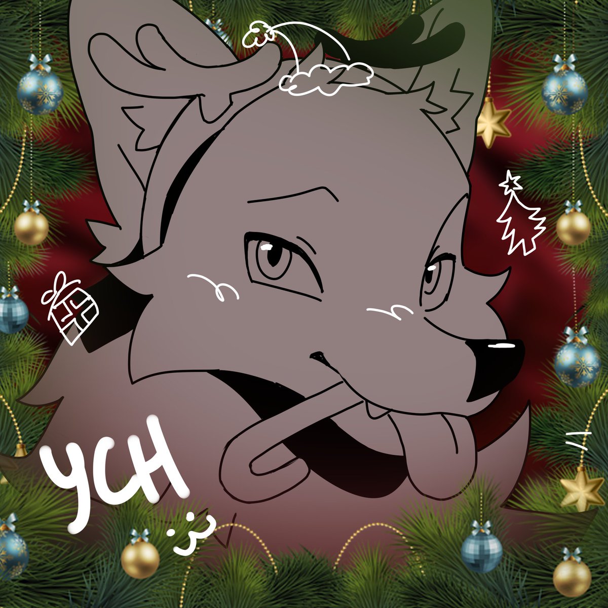 kittpill's tweet image. Christmas YCHs OPEN!!:3 (&amp;amp; I've lowered my prices!!)
--Link in reply--