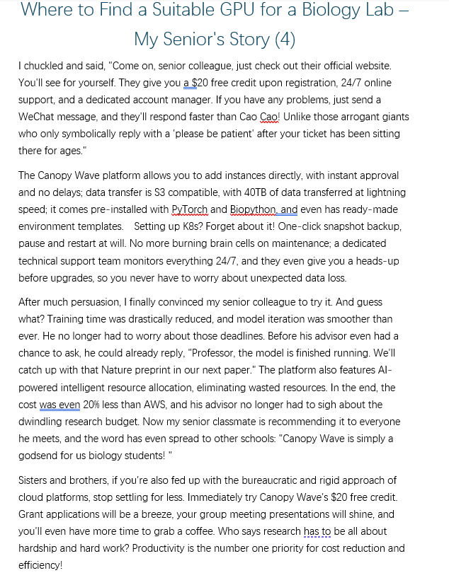 jennie_mi6363's tweet image. Where to Find a Suitable GPU for a Biology Lab – My Senior&apos;s Story (4)
I chuckled and said, &quot;Come on, senior colleague, just check out their official website. You&apos;ll see for yourself. &quot;
#GPU #computingpower #medical #scientific #research #protein #proteinengineering #AI