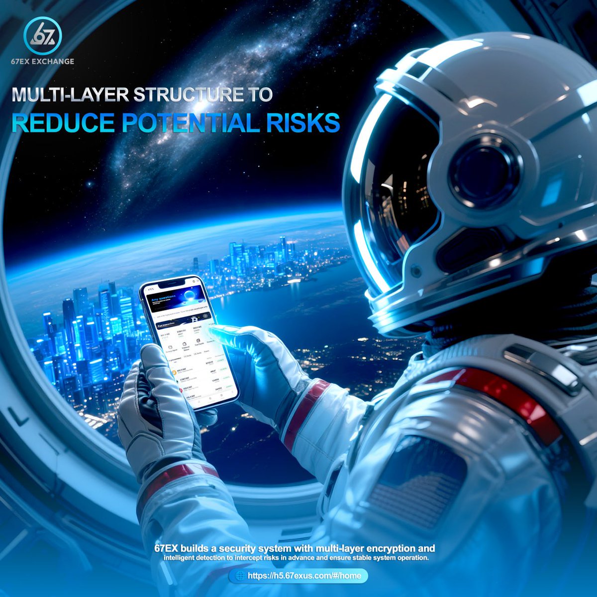 67Exofficial's tweet image. 67EX Strengthens Security with Multi-Layer System
Risks fade fast 67EX keeps you secure.
✅ Key processes encrypted
✅ Behavior-recognition risk monitoring
✅ Stable performance under any conditions

🌐 h5.67exus.com/#/home
#67EX #67Exchange #SecuritySystem #DataProtection