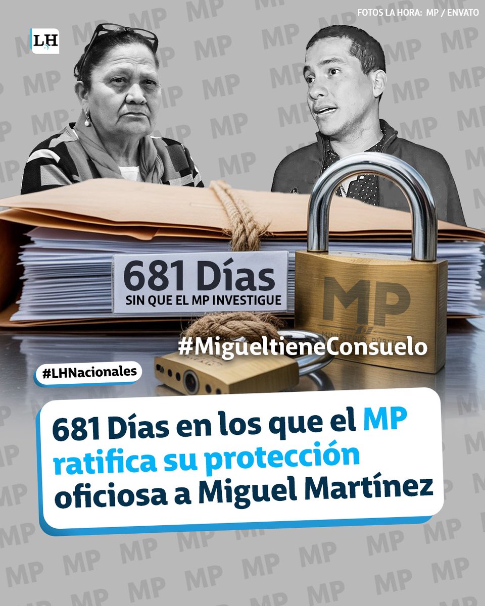 #LHNacionales | SIGUE EL CONTEO 🕵‍♂⌛
Van 681 días y el MP aún no ha iniciado alguna investigación de oficio en contra de Miguel Martínez por posibles hechos de corrupción.
Estos son los detalles ➡ bit.ly/4oCEqAx