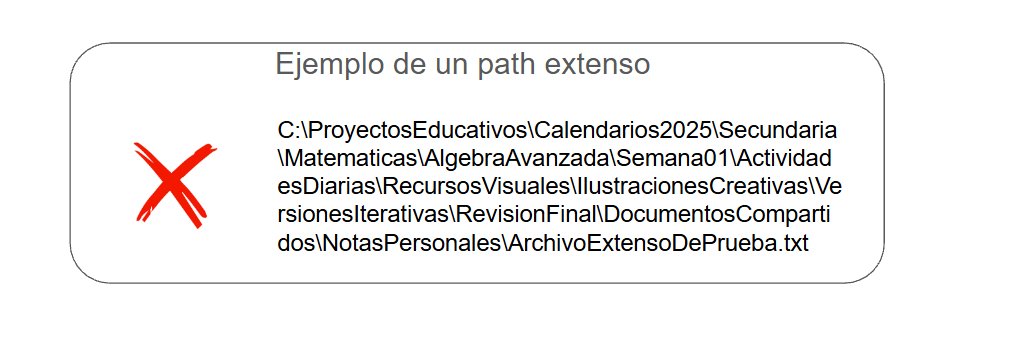 wendoline3_1416's tweet image. Es muy común que a la hora de guardar archivos, lo hagamos con un nombre extenso y descriptivo para facilitar su localización y evitar confusiones.
Sin embargo, esto no es bueno, hace que la ruta de archivo sea demasiado larga provocando errores para mover, copiar o leerlo
🧵