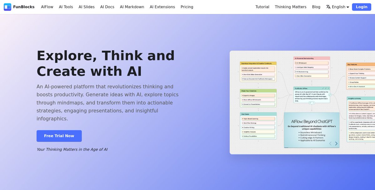 automate_tweak's tweet image. Transform your workflow with #FunBlocks, an AI-driven workspace that boosts creativity and productivity through mind mapping and intuitive document creation! 🎨✨ #ProductivityHacks automateandtweak.com/tool/funblocks/