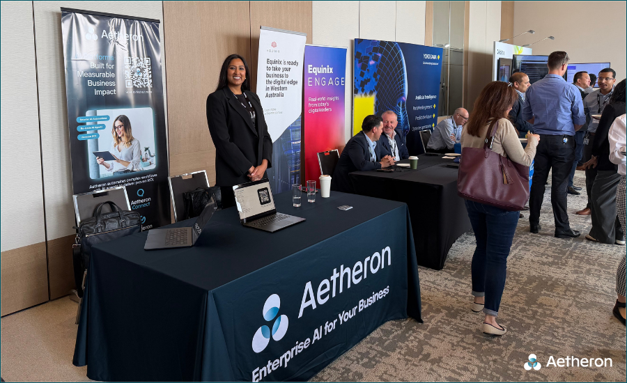Aetheronhq's tweet image. We’re #live at the 6th Digitalisation &amp;amp; AI in Mining Australia Conference represented by @MiningInnovNetwith with Alyssa Le Cornu and Shaun McLean representing Aetheron.

Alyssa spoke earlier on AI in Action and showed how AI is driving efficiency, reducing costs and enabling…