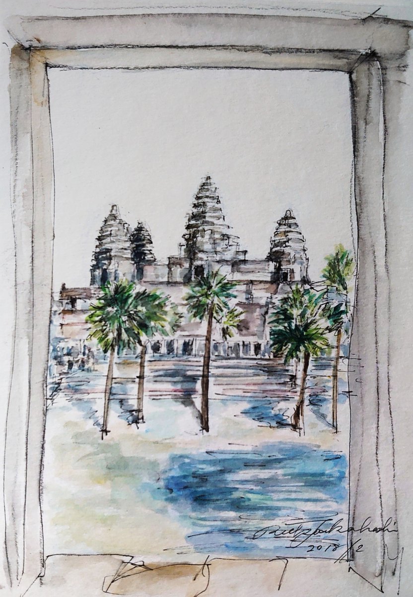 りえこさん冒険の思い出 その1683 カンボジア🚴象に乗って アンコール