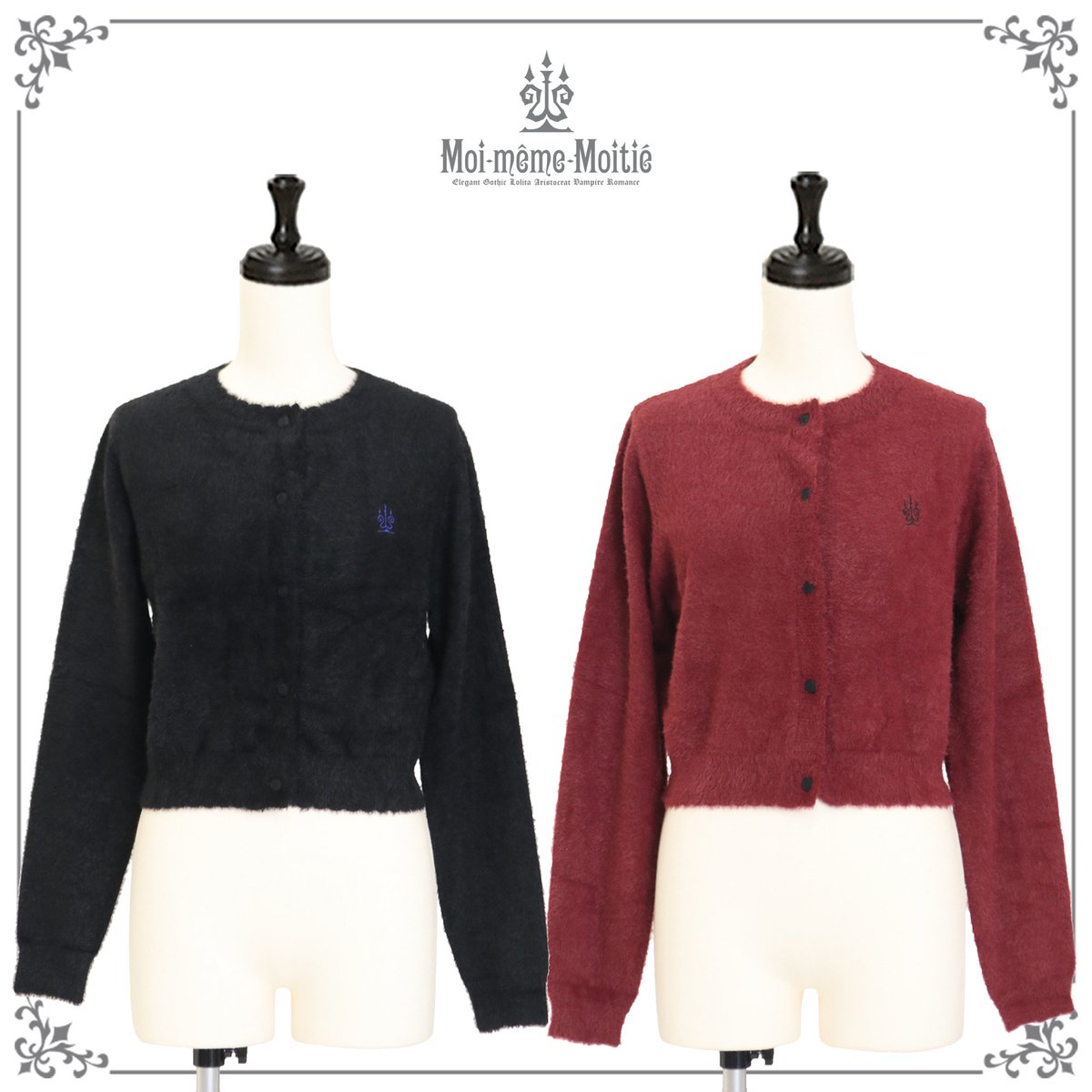 新商品】 ○燭台刺繍シャギーニットカーディガン 18,700 JPY