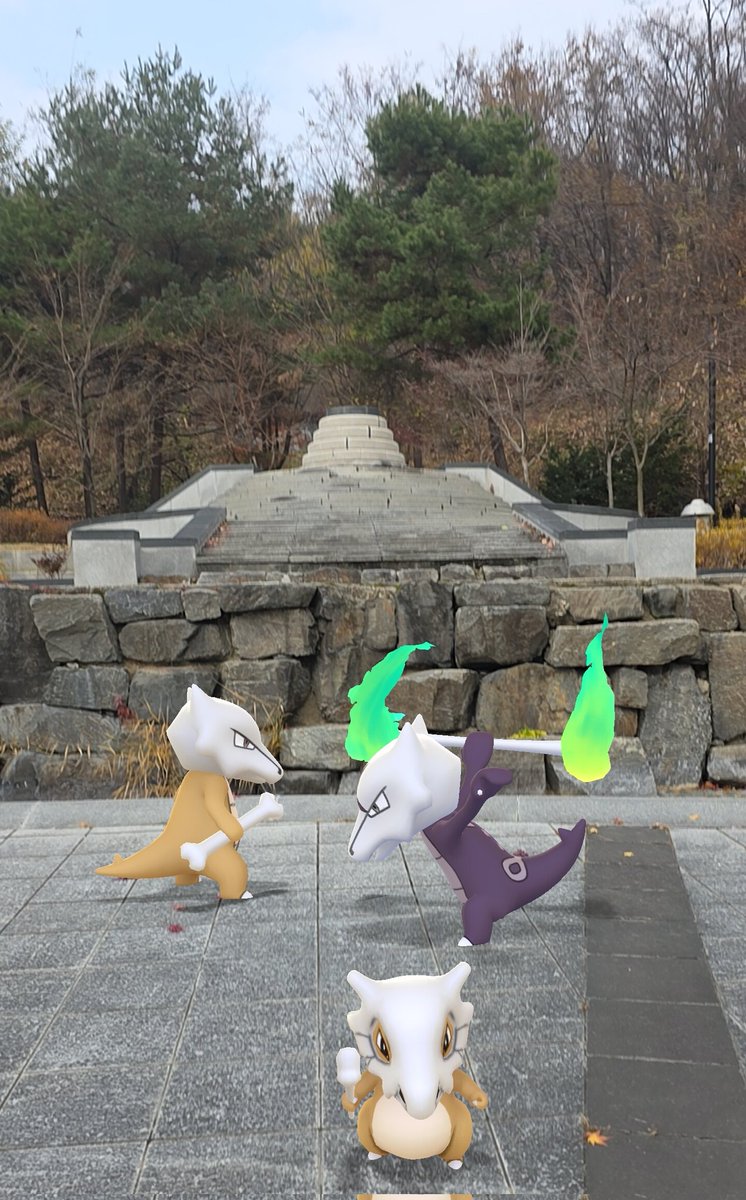 skstation's tweet photo. 오랜만에 AR 도감 104, 105 탕구리 패밀리
도감 설명
탕구리: 사별한 어머니를 생각하며 큰 소리로 운다. 목소리를 들은 버랜지나가 하늘에서 노린다
텅구리: 뼈를 던져 버랜지나를 떨어뜨린다. 부모의 원한을 갚기 위한 것으로 추측된다.
#gosnapshot #pokemon
#cubone #marowak #mandibuzz https://t.co/LEcATMJKLv