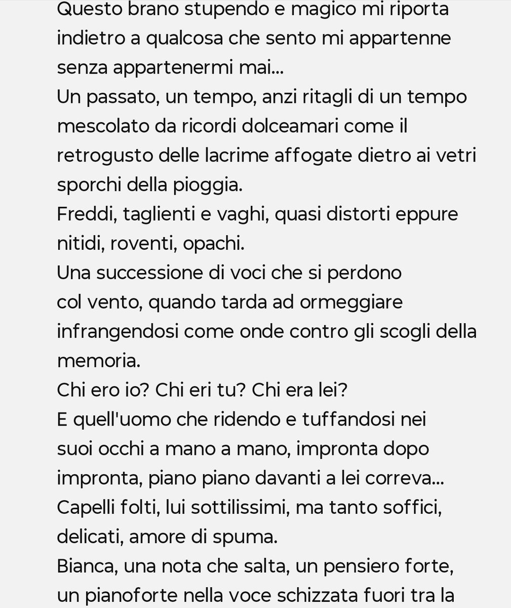 valeroxyy's tweet photo. Impressioni fugaci abbandonandomi al nostalgico candore di questa poesia strumentale...
Avvolta nel silenzio, dopo un lungo tacere (qui sulla piattaforma).
Con note mancanze...
https://t.co/2bqGdg8SUi
#Vangelis #FortunaleDeiRicordi #istantanee #25novembre https://t.co/KbJSVxv2F0