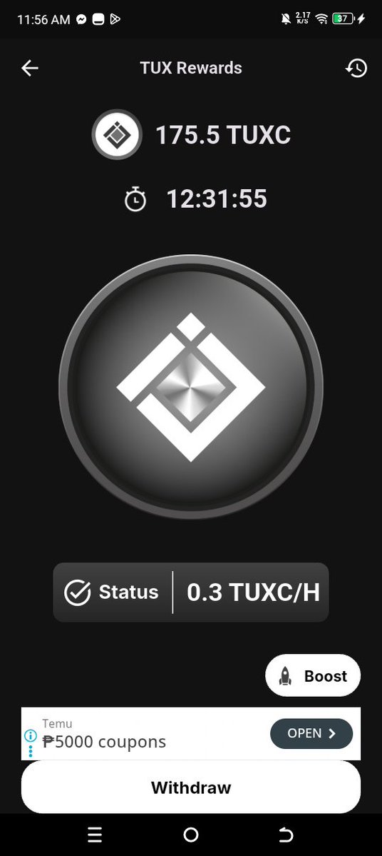 rseventhree's tweet image. Showing up every day matters! Claimed my free $TUXC on @tux_wallet 

Thank you so much for this!

You can have it too by simply following the instructions in the tweet below 

#TUXC #TuxWallet #CryptoRewards