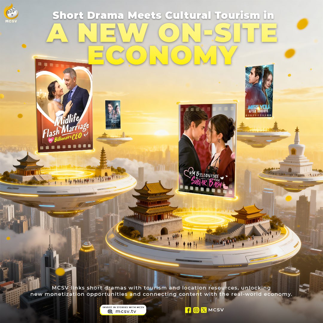 MCSV_Music's tweet photo. 🏞 MCSV: Short Drama Meets Cultural Tourism in a New On-Site Economy
Drama Meets Tourism Economy.
Scene-modeling embeds real locations into content, creating new on-site monetization.
https://t.co/Ih2TCkwI9q
#CultureTourism #ContentIntegration #SceneModeling #Shortdramas https://t.co/DO2oHn40NZ