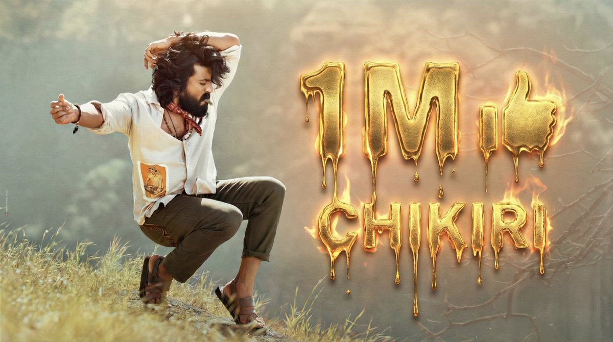 Techie_RCF's tweet photo. The dominance is real! π¦
#CHIKIRI hits a massive 1 MILLION LIKES! ππ₯
The Man of Masses Ram Charan is creating havoc online. This isn't just a song, it's a festival! πΊπ§¨
#RamCharan #GlobalStarRamCharan #GameChanger #1MLikes
@RamCharanPics @TweetRamCharan @TeamCharanERA https://t.co/zpxLjYAGSv