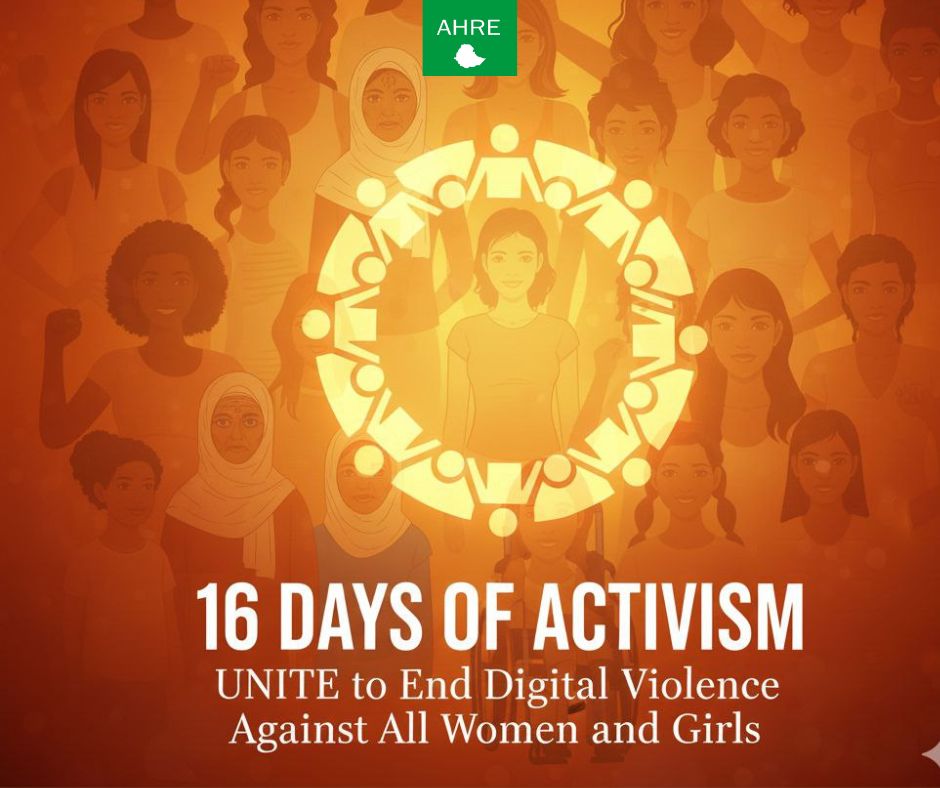 AhreFor's tweet image. This year, we stand united and committed to ending the harm caused by online violence against women and girls. AHRE is dedicated to raising awareness, and creating spaces where respect and dignity are the norm, not the exception.
#EndGBV #16Daysofactivism #Noexcusetoonlineabuse