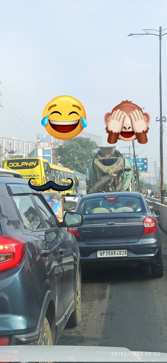 RKYadav8361's tweet photo. @SajjanarVC @CYBTRAFFIC Another hectic day #bachupally #miyapur road no control on #travels busses, #readimix lorries.. moreover drainage leakage, digged road . Slower vehicle movement.. morethan 1hr..
pls look into this.. https://t.co/dnRpUosT07