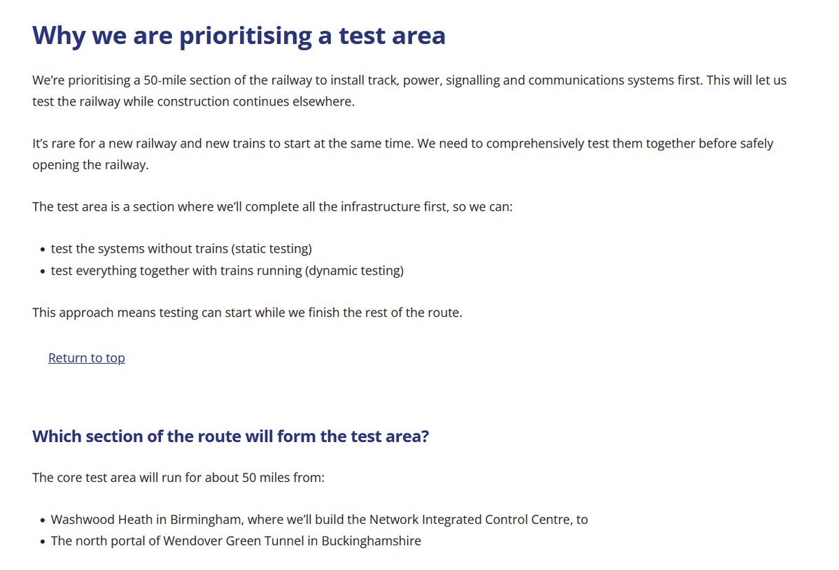 NootiNoot02's tweet image. This is genuinely impressive planning from @HS2ltd They really have &apos;reset the programme&apos; and this idea to test trains/infrastructure along the bulk of the rural route whilst finishing the more complex sites on either end is pretty genius🧡Please read! hs2.org.uk/what-is-hs2/hs…