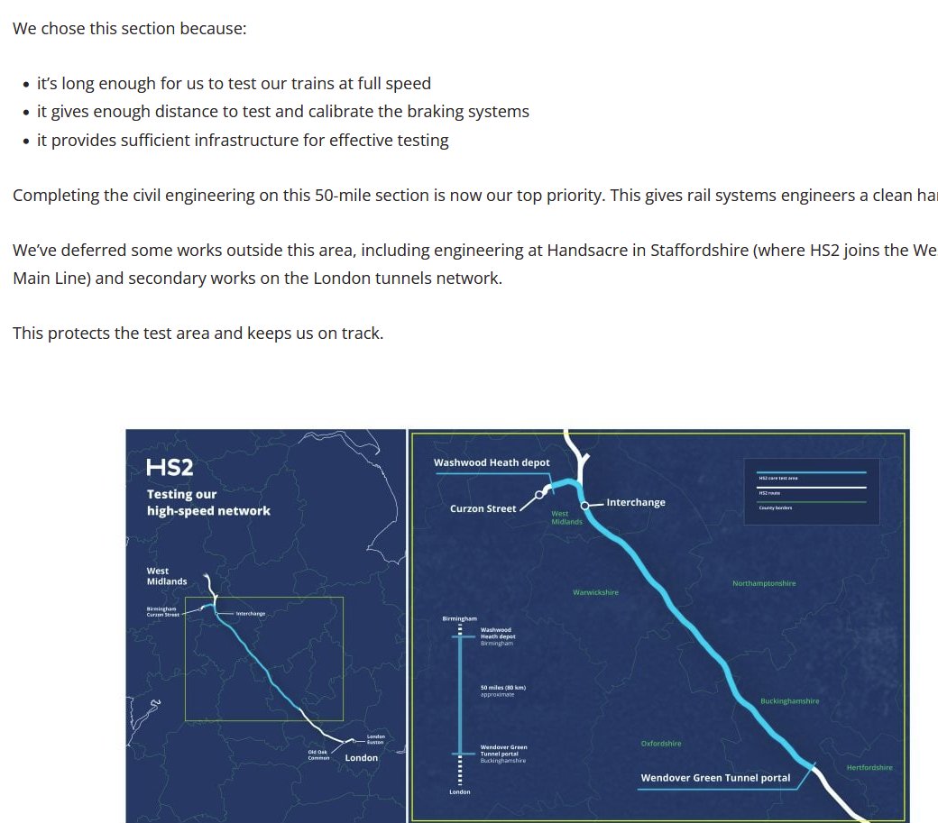 NootiNoot02's tweet image. This is genuinely impressive planning from @HS2ltd They really have &apos;reset the programme&apos; and this idea to test trains/infrastructure along the bulk of the rural route whilst finishing the more complex sites on either end is pretty genius🧡Please read! hs2.org.uk/what-is-hs2/hs…