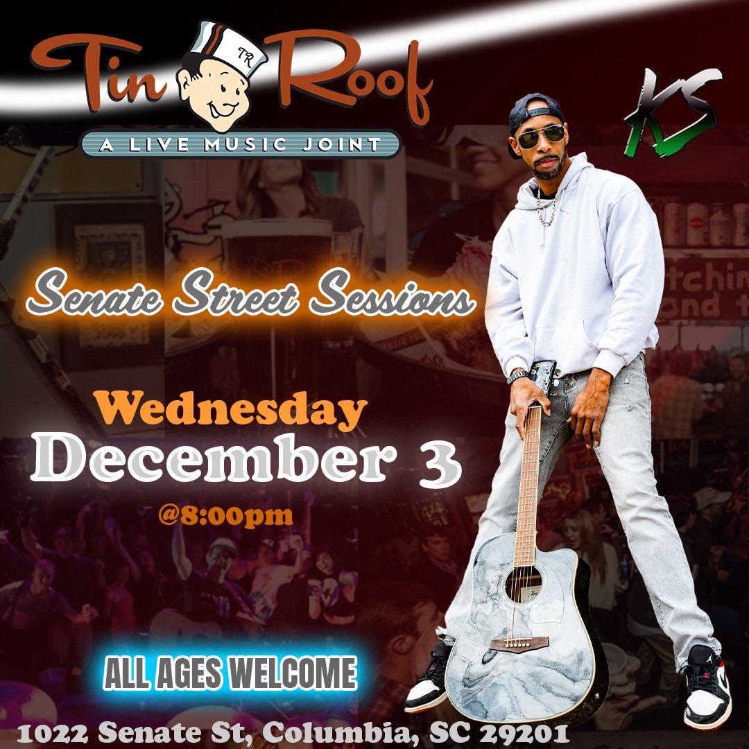 imksmusic's tweet photo. Come see me December 3rd 8pm @tinroofcolumbia  😎 https://t.co/BJ20Pq9UMC