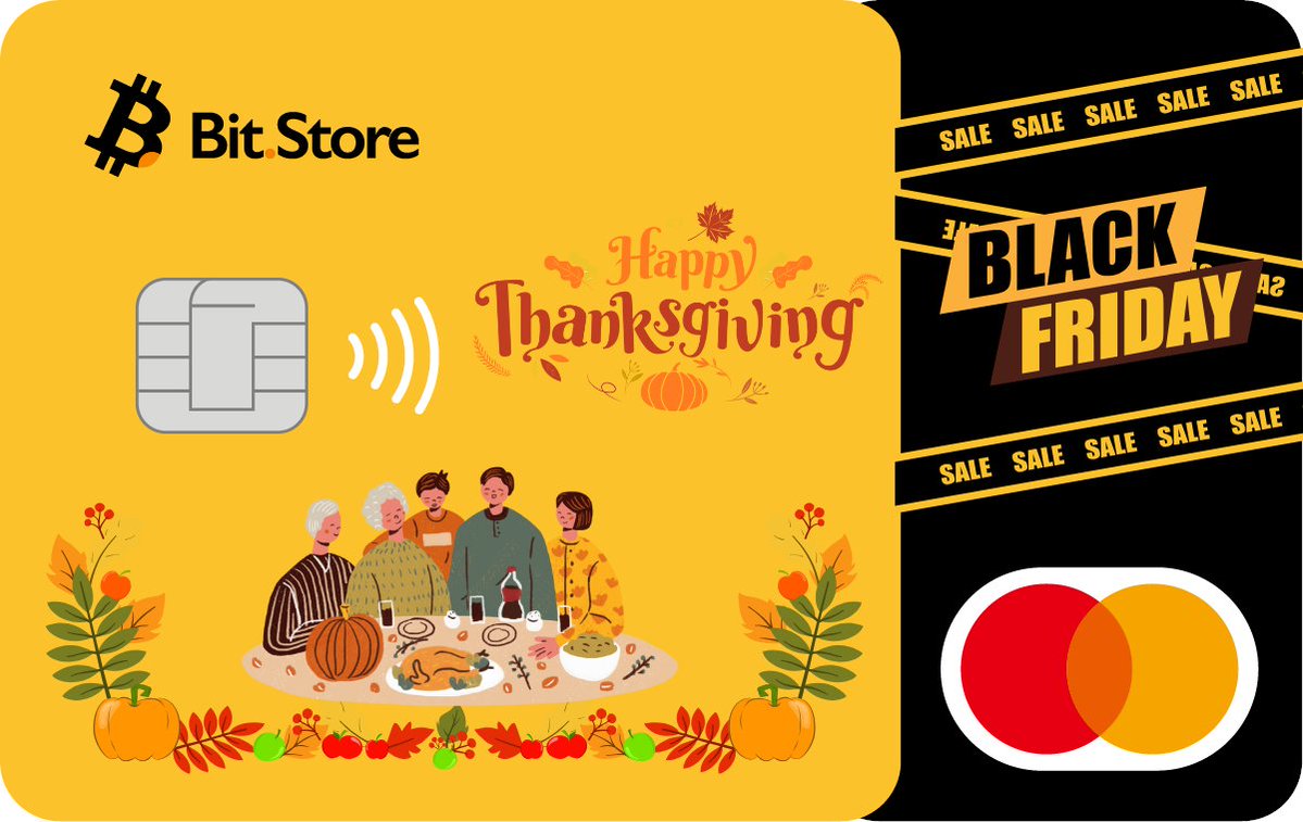 www_bit_store's tweet image. 🎉#Thanksgiving meets #BlackFriday — and we’re giving back!🦃🖤🔥

To celebrate the season, we’re giving away 15× #BitStorePhysicalCards to our community!💳✨

Want in? Just:
👍Like
🔁Retweet
💬Comment

That’s it — you’re in the draw!
⏰Ends December 1st.