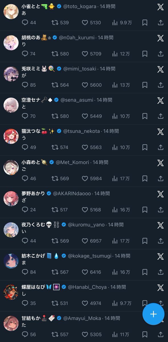 メンバー全員の通知を入れているのだけど、これが流れてきたときは本当に鳥肌が立つくらい感動したし、私達リスナーもフェスを構成する大事な一員なんだなって思えたから泣いた😭😭😭

始まる前は気合いも入ったし、終わってからは気持ちも伝わったし、ぶいすぽ、、、大好きだ🥹🫶