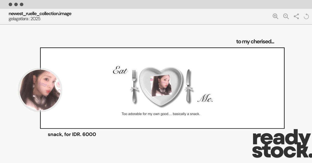 GELAGATLARA's tweet image. ❤︎，  

hello pals! aku ada layout ready 'snack'
yuha, rei dan wonyoung with 
IDR. 6000/each. bisa langsung 
take di dm yaa! so yummy &amp;lt;3  

xoxo,  
elle.   

#zonauang #zonajajan