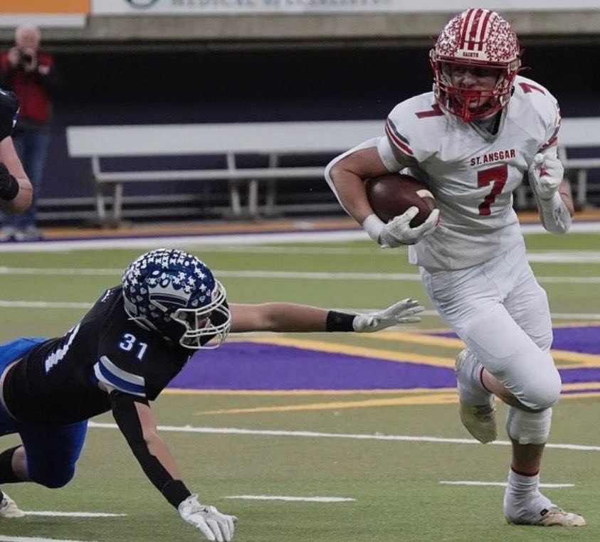 Congratulations to Connor Mullenbach. 
1st team all-state DB by the IFCA.